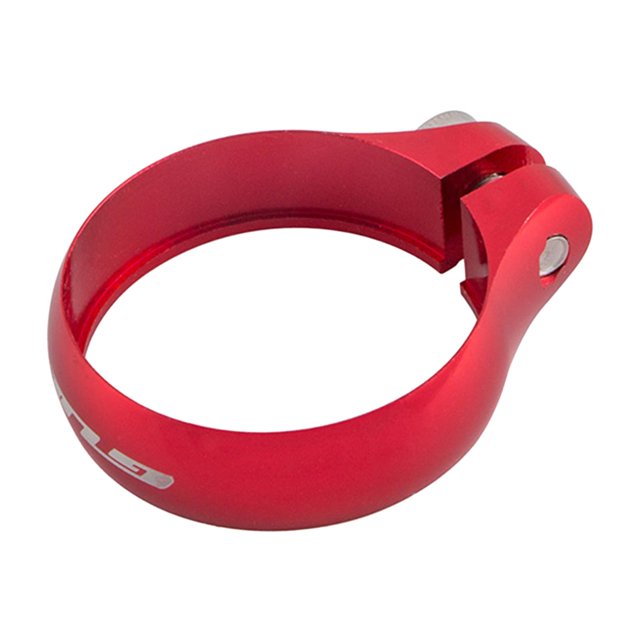 Abrazadera para poste de asiento de bicicleta, aleación de aluminio, bloqueo de liberación rápida, abrazadera para carpeta de pernos de bicicleta Rojo 318 mm Zulema abrazadera de tija de sillín de bicicleta