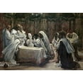 thumbnail image 2 of Tissot, James 18x14 Black Ornate Wood Framed with Double Matting Museum Art Print Titled - Communion of the AVintagetles, 2 of 4