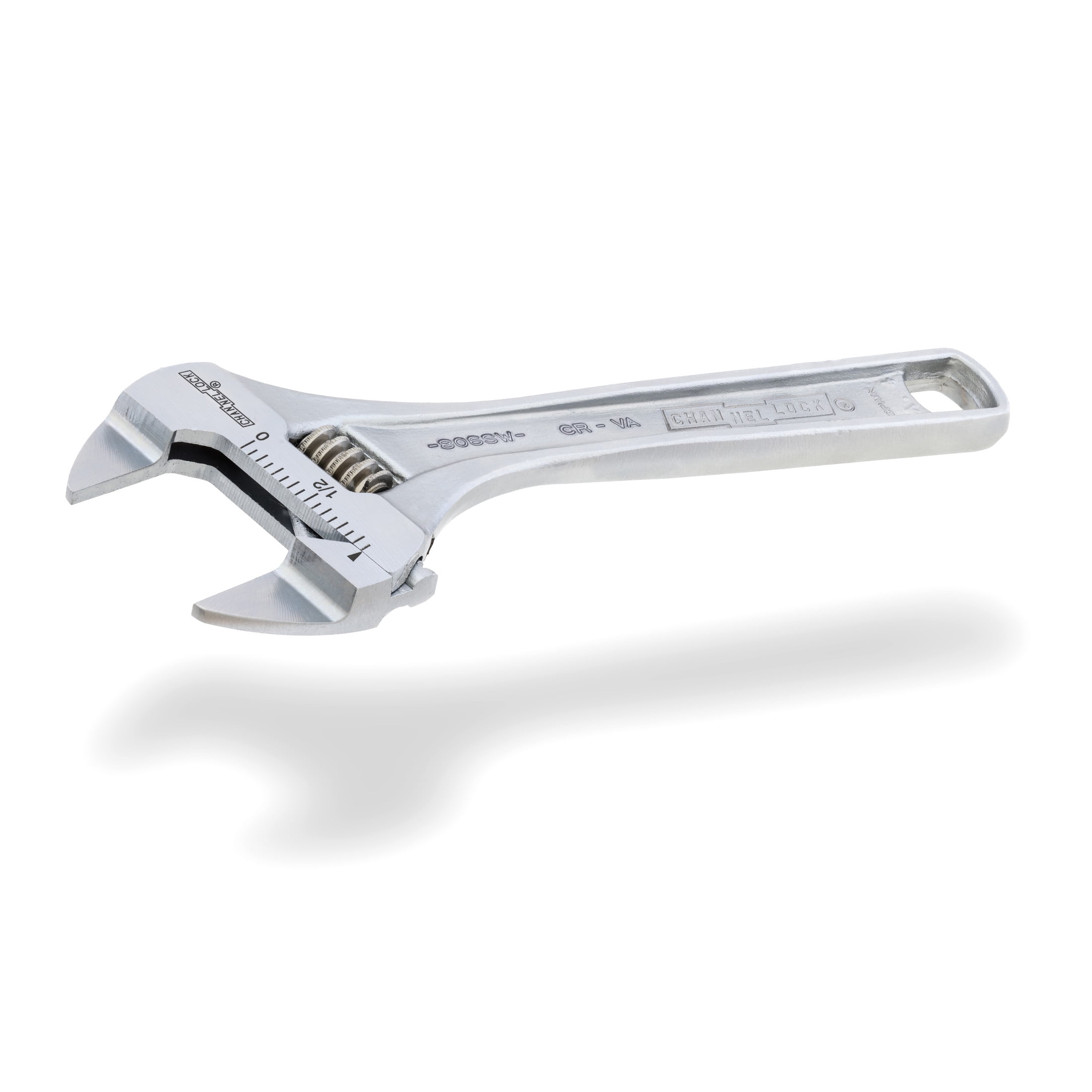 CHANNELLOCK 6-inch Adjustable Wrench, Precise .94-inch Extra Slim Jaw Capacity (806SW)