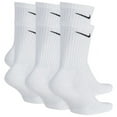 thumbnail image 2 of Nike Unisex Everyday Cotton Cushioned Crew Training Socks with DRI-FIT Technology, White (6 Pairs), 2 of 2