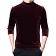 thumbnail image 3 of Men’s High Neck Long Sleeve T-Shirt Casual Versatile Winter Base Layer Top, 3 of 5
