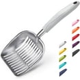 thumbnail image 1 of czcpp-Cat Litter Scoop, Aluminum Alloy Sifter, Kitty Metal Scooper, Deep Shovel, Long Handle, Poop Sifting, Kitten Pooper Lifter, Durable, Heavy Duty, for Litter Box, 1 of 4