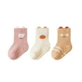 thumbnail image 2 of Toddler Rotten Socks Kids Seamless Sensitivity Socks Small Girls Bulk Kids Girls Size 2 Baby For Learning To Walk Soft Sole Grip Toddler First Walking Shoes Pink 1-3 Years, 2 of 3