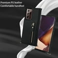 thumbnail image 2 of Compatible with Samsung Note 20 Ultra Case, Crossbody Wallet Case, Adjustable Detachable Lanyard Neck Strap with Kickstand Leather Card Holder Protective Cover for Galaxy Note 20 Ultra,Black, 2 of 11