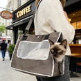 thumbnail image 6 of Lypsnake Soft-Sided Breathable Cat Carrier Tote Bag, Mesh Window Portable Pet Shoulder Bag, Durable Collapsible Travel Carrier for Small Pets Outdoor Walks Trips, 6 of 7