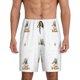 thumbnail image 1 of Balery Rabbit Blowing Dandelions Pantalones cortos de pijama de punto de algodón para hombre con cinturilla y bolsillos-Large, 1 of 6