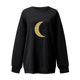 thumbnail image 3 of Gibobby Sudadera navideña mujer Sudadera con capucha de manga larga con estampado de oro de imitación para mujer, informal y a la moda, holgada(Negro,CH), 3 of 4