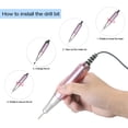 thumbnail image 2 of Profesional eléctrico Nail Art Drill Pen Handle File Polish Grind Machine Handpiece Manicure Pedicur TOMSHOO Mango de taladro, 2 of 2