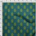thumbnail image 3 of oneOone Silk Tabby Fabric Leaves & Tree Block Print Fabric By Yard 42 Inch Wide, 3 of 4