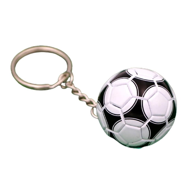 Football Souvenir Key Chain - Faux Leather Keyrings Soccer Keychain 9CH2