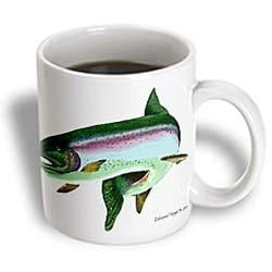 

3dRose Rainbow Trout Ceramic Mug 11-ounce