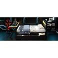 thumbnail image 5 of Mintazer Gaming Bed with Desk & Charging Station, Full Platform Bed with 2 Storage Drawers & LED Lighting Dorm Bedroom, Black, 5 of 13