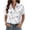Multicolor BF112, variant on Zeagoo Shirts for Women Trendy Rolled Cuffed Short Sleeve Button Up Blouse Business Casual Tops