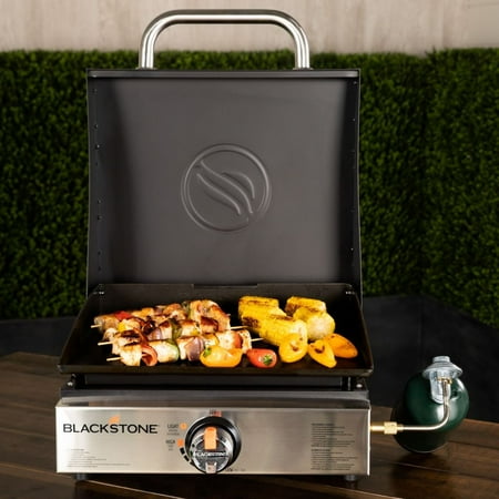 Blackstone - Original 17 in. Outdoor Countertop Griddle with Hood - Black