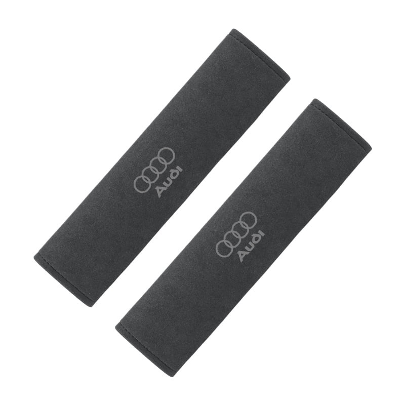 Suitable for Audi seat belt shoulder cover A6L A4L Q5L A3Q3 car safety belt suede cover pair black O01 Walmart