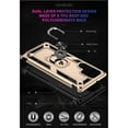 thumbnail image 4 of Feishell Hybrid Armor Phone Case for Samsung Galaxy S25 Edge,Military Grade Shockproof 360 Rotatable Metal Ring Holder Kickstand Support Magnetic Car Mount Dual Layer Protective Phone Cover,Gold, 4 of 7