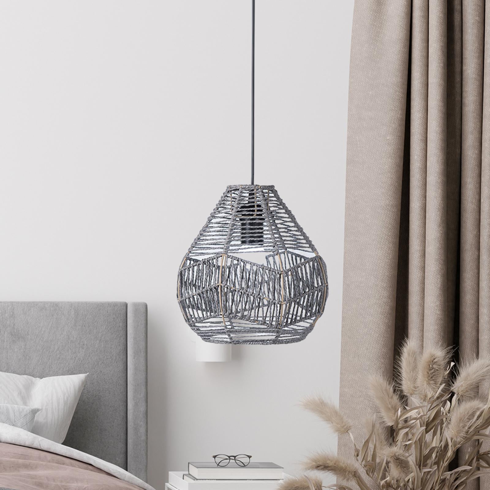 Woven Lamp Shade Pendant Lamp Shade Light Fixture Shade Farmhouse