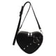 thumbnail image 3 of Bolso Hobo Pequeño Con Remaches Corazón para Mujer Cuero PU Color Sólido Citas Niñas (Beige), 3 of 9