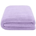 thumbnail image 6 of American Soft Linen Luxury 40x80 Oversized Bath Sheet, 100% Cotton XL Turkish Bath Sheet Towel, Lilac, 6 of 9