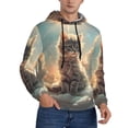 thumbnail image 2 of Daiia Sunshine Cloud Kitten for Men's Fashion Hoodies & Sweatshirts with Kangaroo Pocket Hooded Sweatshirt Breathable & Moisture Wicking-Small, 2 of 7