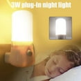 thumbnail image 2 of US Plug 3w Plug-In Wall Manual Led Night Light On/Off Switch Indoor L, 2 of 9