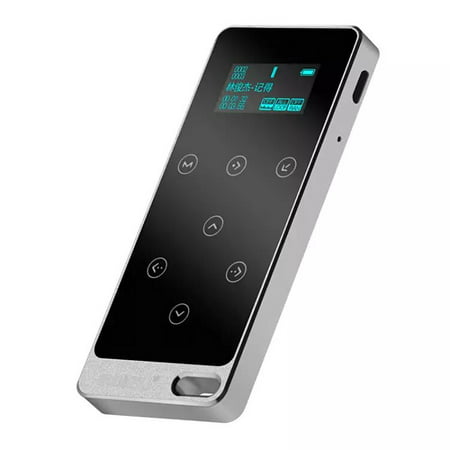 HONGYU All_Metal Body HIFI MP3 Player with 8GB Storage and Screen Touch Button Play 60 hours with FM Radio Voice recorder