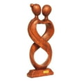 thumbnail image 3 of 12" Wooden Handmade Abstract Sculpture Statue Handcrafted - Infinite Love - Gift Art Decorative Home Decor Figurine Accent Decoration Artwork Hand Carved Infinite Love, 3 of 8