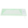 thumbnail image 1 of Silicone Keyboard with Fully Sealed Design, Lightweight Portable, Various Colors, Mute Button, Soft Comfortable for PC, Waterproof, Dustproof, Silent USB Wired Silicone Keyboard, 1 of 7