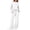 16# White, variant on Women's 2 Piece Crewneck Lounge Set Matching Sweatsuits,Fall Lounge Sets for Women , Airport Travel Outfits, Comfy Athleisure Fall Winter Clothes ,Wide Leg Palazzo Pants Green,S