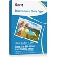 thumbnail image 1 of fafa-Thick Photo Paper 100 Sheets Heavyweight Glossy Cardstock Photo Paper 8.5x11 Inches 69LB 260Gsm for Inkjet Printer, 1 of 4