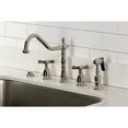 thumbnail image 6 of Kingston Brass KB1798BEXBS 8" to 16" Widespread Kitchen Faucet with Brass Sprayer, SN, 6 of 7