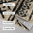 thumbnail image 5 of Hasoo Brown/Black Rugs for Living Room Washable 10x13 Area Rugs Moroccan Style Carpet Boho Bedroom Dining Room Throw Indoor Carpet, 5 of 6
