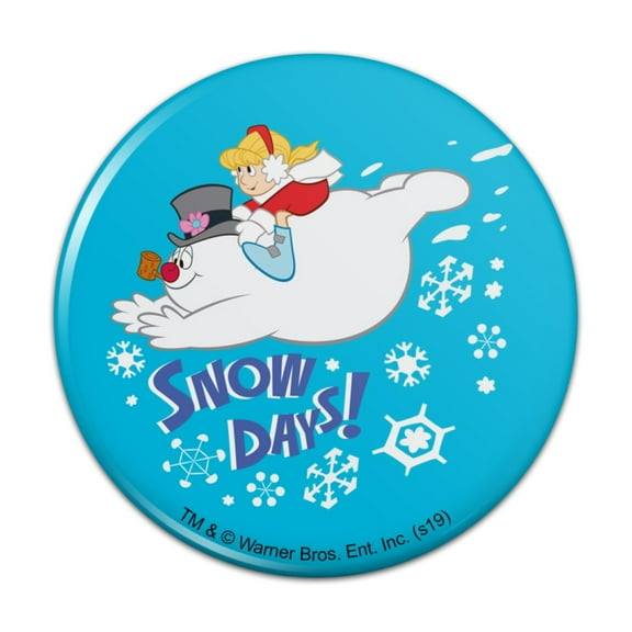 Frosty the Snowman Snow Days Kitchen Refrigerator Locker Button Magnet