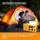 thumbnail image 5 of Lámpara de emergencia solar con radio, luz COB y cargador portátil para teléfonos - Versión europea en color vino tinto, 5 of 7