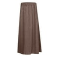 thumbnail image 4 of JAKANYQ Skirts For Lady High Waist Midi Vintage French Pleated A-Line Flared Slimming Fashion Skirt Midi-Length Beautiful, 4 of 8