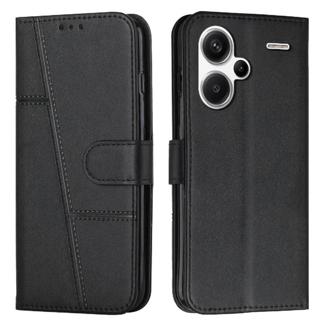 Funda Flip para FOXDOCK Xiaomi Redmi note 13 pro plus – Carcasa delgada y resistente a impactos con soporte para uso diario y profesional