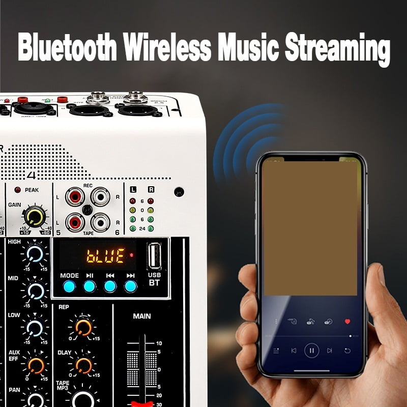 USB Live Stage Mixer for Pc 6 Channel Sound Table Mixing Card Digital Consoles Controller