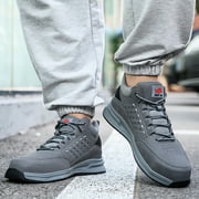 Composite Toe Safety Shoes for Men Women Lightweight Work Sneakers Leather Industrial Boots