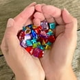 thumbnail image 4 of (3 pack) Hello Hobby Loose Gems for Crafting, Synthetic Round Rhinestones, Assorted Shapes & Colors, 0.7 oz., 4 of 12