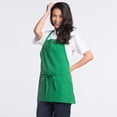 thumbnail image 4 of Uncommon Threads 3011-0300 Ajustable Bib Apron 3 Section Pocket in Burgundy, 4 of 6