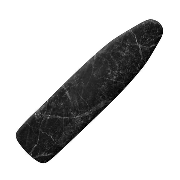 HELLHERO Black Marble Ironing Board Cover Only, Dark Grey Stone Texture Print, Modern Abstract Minimalist Design, Fits Standard 15x54"