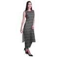 thumbnail image 3 of Moomaya Printed Womens Sleeveless Peter Pan Collar Kurta Pant Set,2 Piece Ethnic Set, 3 of 7
