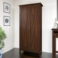 thumbnail image 4 of Bush Furniture Key West Armoire de Rangement Haute avec Portes en Cerisier Bing, 4 of 15