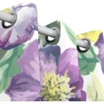thumbnail image 3 of Coolnut Colorful Flowers Thermal Insulated Blackout Grommet Printed Window Curtain - 84x55 in - 100% Polyester 2 Panels, Stitchingstyles, 3 of 6
