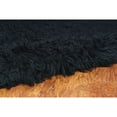 thumbnail image 6 of Contemporary Home Living 2.5' x 4.25' Handwoven Shag Wool Rectangular Area Throw Rug - Black, 6 of 6