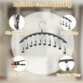 thumbnail image 2 of Aovky Hat Rack for Closet, Metal Hat Organizer for Baseball Caps 2 Pack Hat Hangers Holder with 10 Large Clips Baseball Cap Organizer for Closet Display Storage, Black, 2 of 7