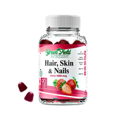 Greenfield Nutritions - Halal Gummies Hair, Skin and Nails Vitamins (5000 mcg Halal Biotin) , 90 Gummies