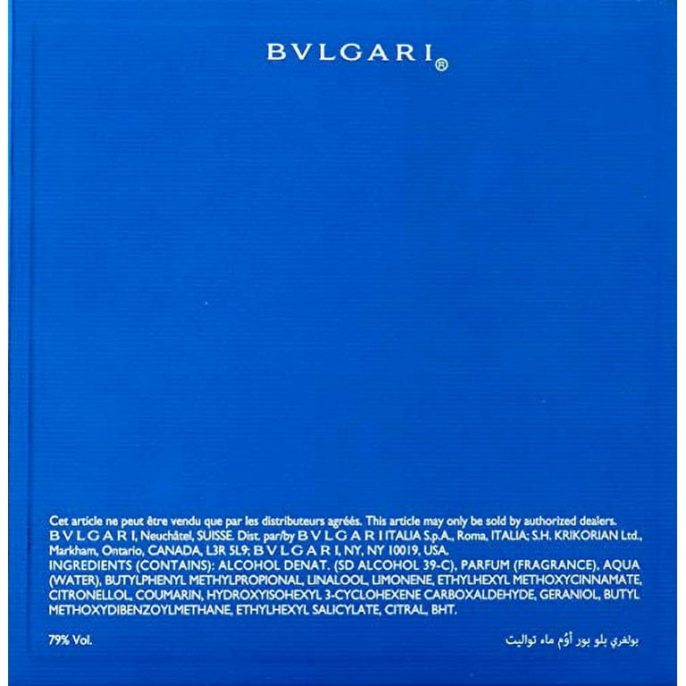 Bvlgari Blv Pour Homme by Bulgari Cologne for Men 3.4 oz EDT Spray New in  Box. 783320881589