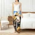 thumbnail image 4 of Gukieu Clear Sky Cute Sunflower Panda Print Women's Home Trousers, with Pockets and Drawstring Pajamas, Home Pajamas, Sleepwear-XX-Large, 4 of 6