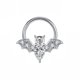 thumbnail image 1 of Halloween Punk Body Piercing Nariz Joyería 16G Espaciador Damas Hombres Acero inoxidable 316L Cirugía Pezón Anillos Lindo Murciélago Halloween Nariz Anillos Bisagra sin costuras Segmento Clicker Pend JAMW Sencillez, 1 of 5
